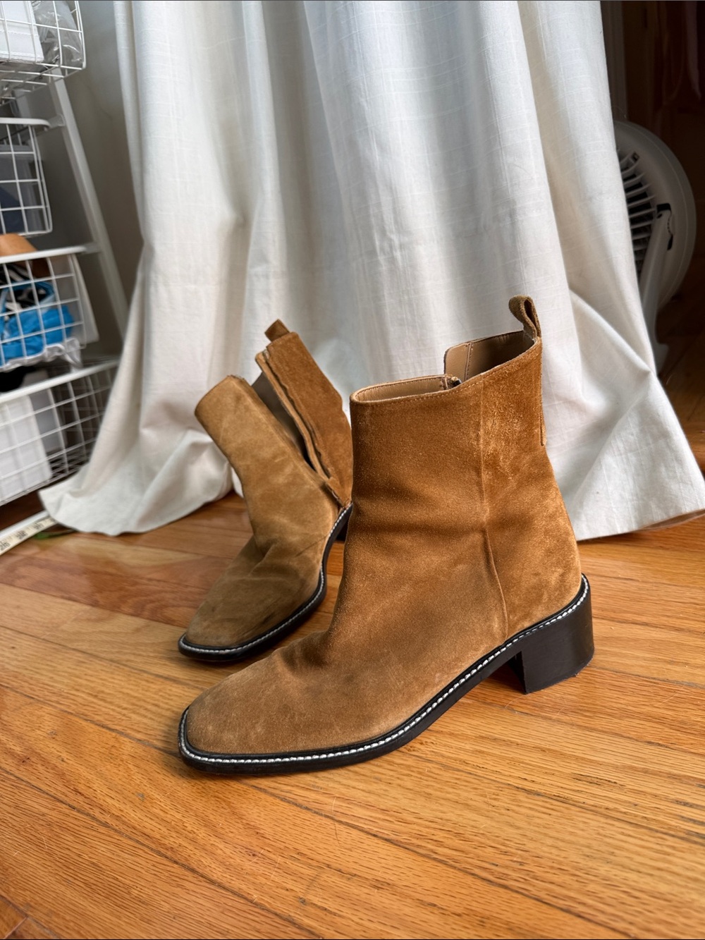 “The City Boot” Everlane Suede Ankle Boots in Brown - Women Shoes